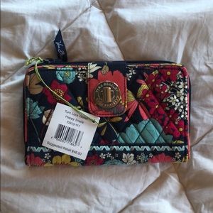 Vera Bradley Happy Snails Turn Lock Wallet
